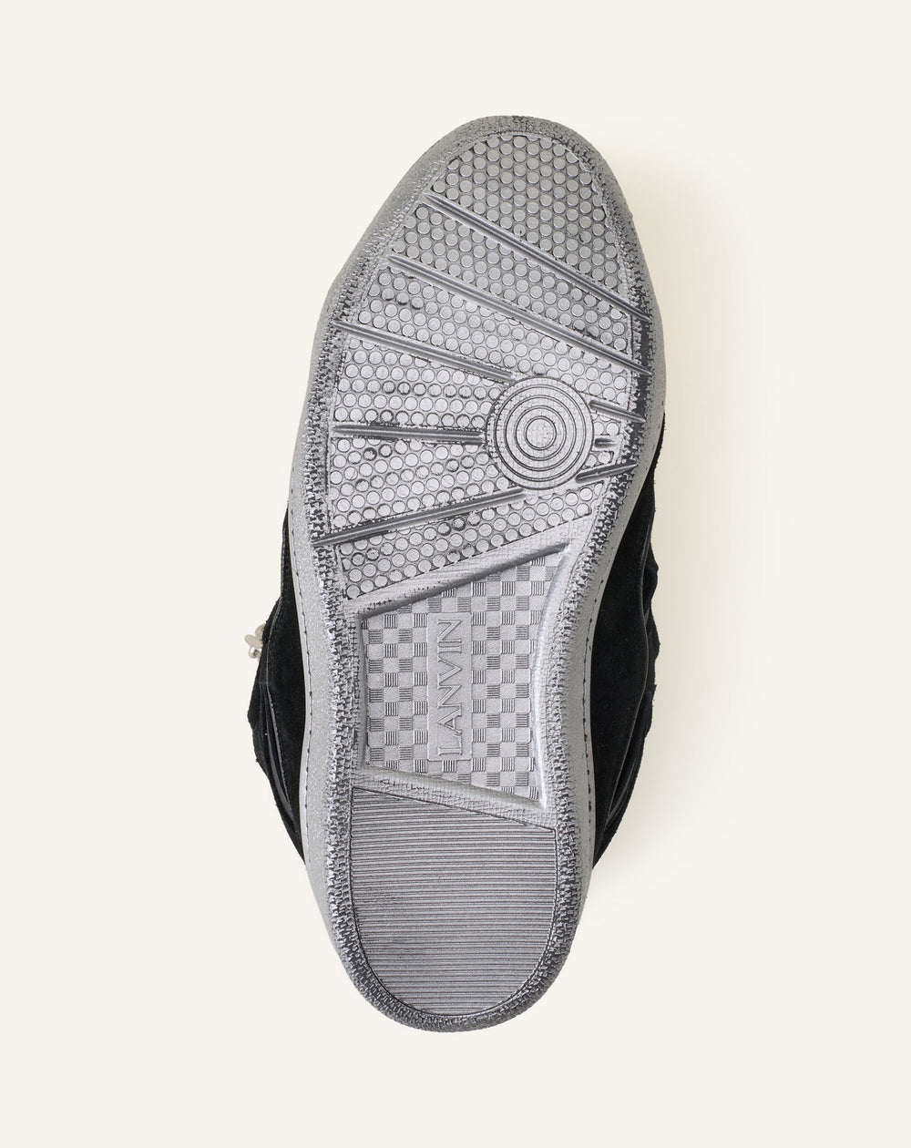 Curb Sneakers Id Chaîne En Suède Black