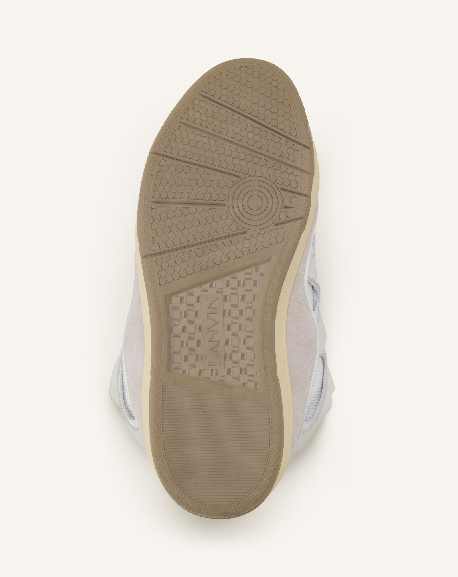 White Leather Curb Sneakers