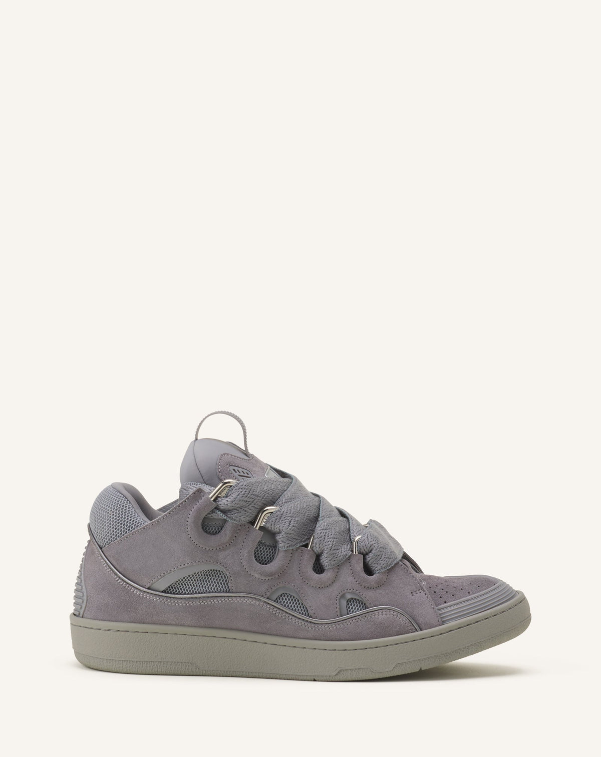 Sneakers Curbs En Suede Monocolor Grey