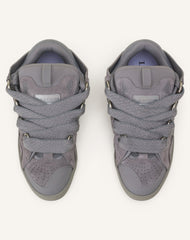 Sneakers Curbs En Suede Monocolor Grey