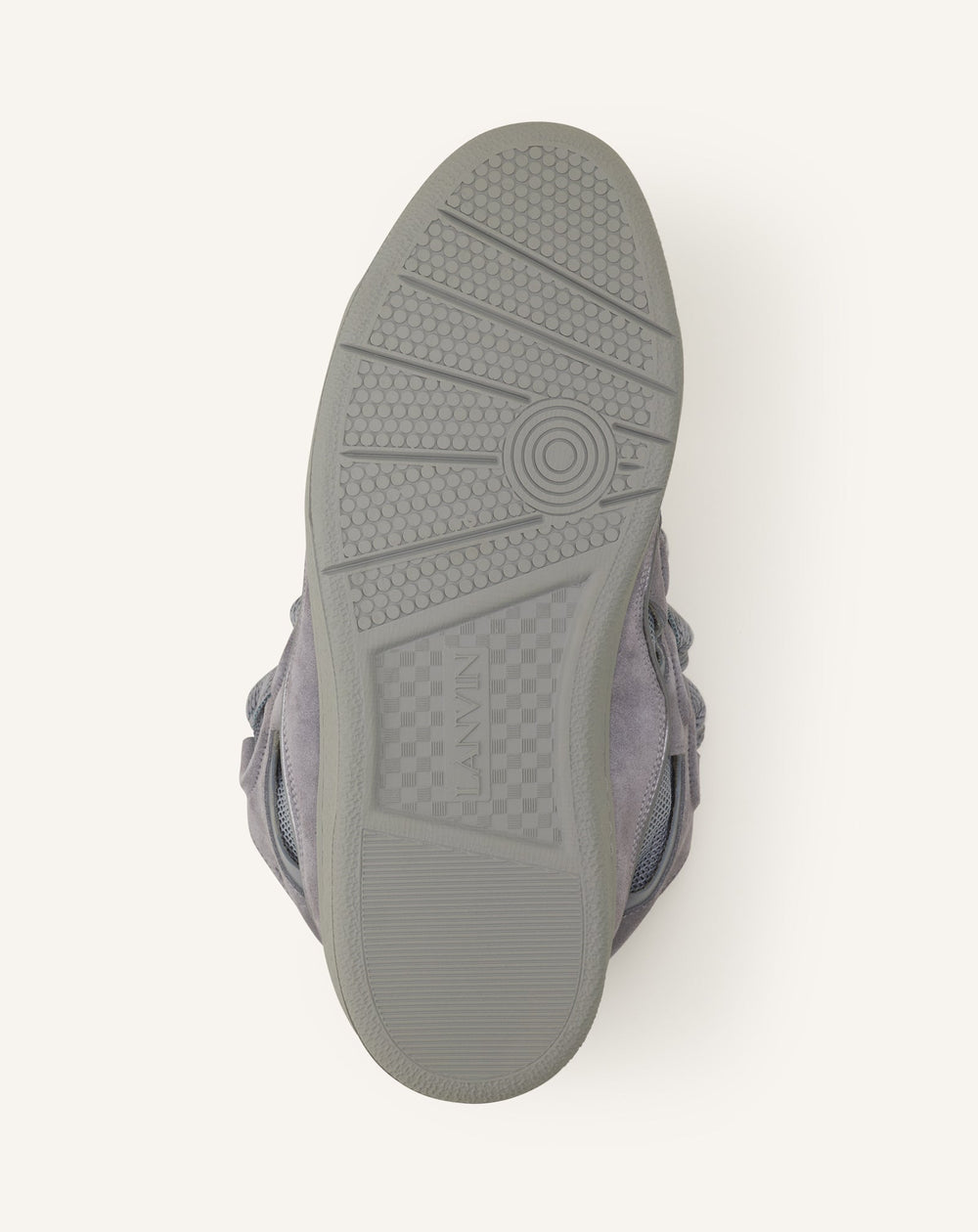 Sneakers Curbs En Suede Monocolor Grey