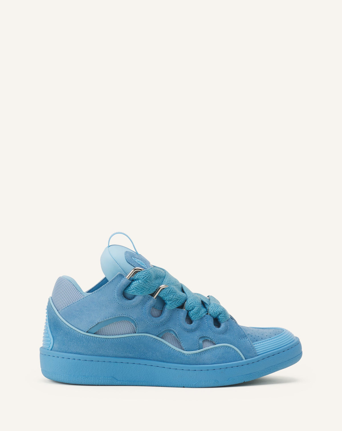 Sneakers Curbs En Suede Monocolor Blue
