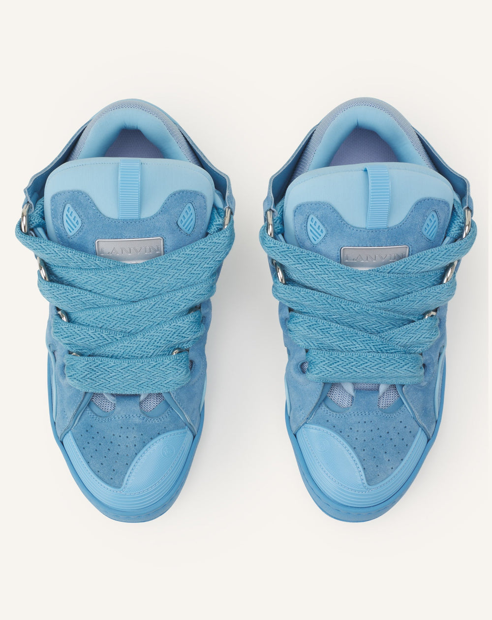 Sneakers Curbs En Suede Monocolor Blue