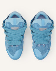 Sneakers Curbs En Suede Monocolor Blue