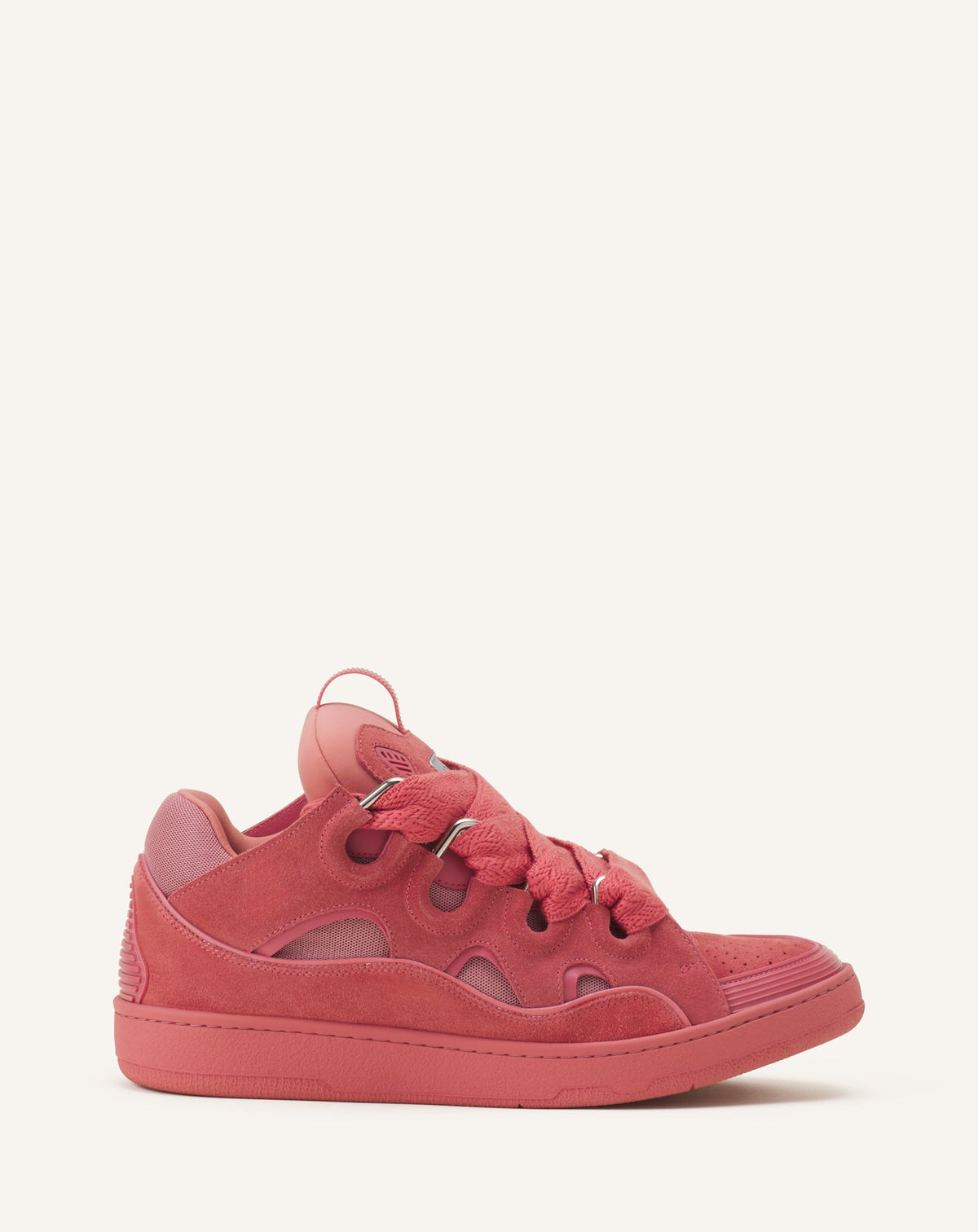 Sneakers Curbs En Suede Monocolor Pink