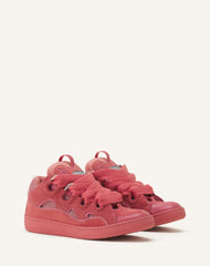 Sneakers Curbs En Suede Monocolor Pink