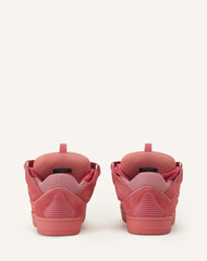 Sneakers Curbs En Suede Monocolor Pink