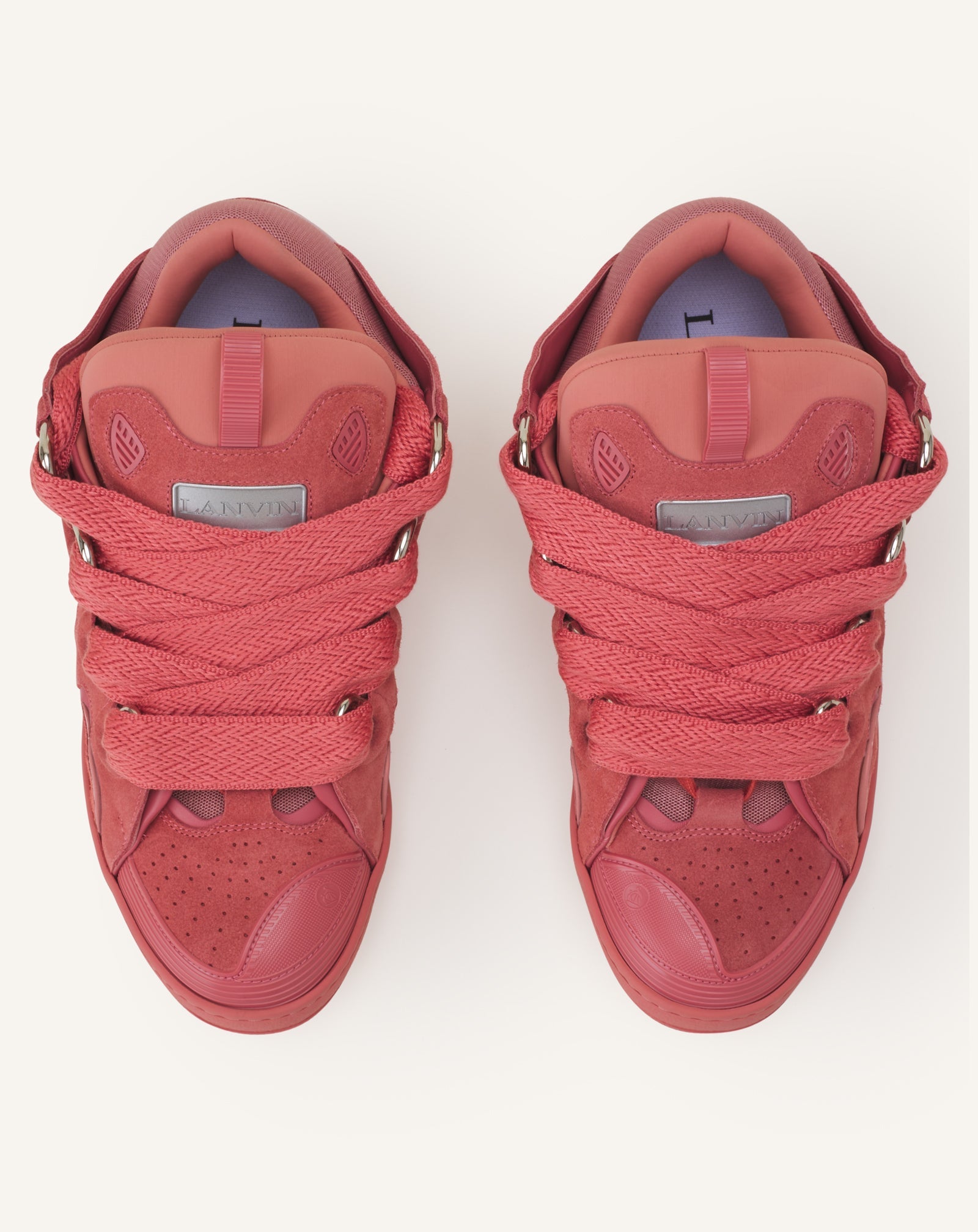 Sneakers Curbs En Suede Monocolor Pink