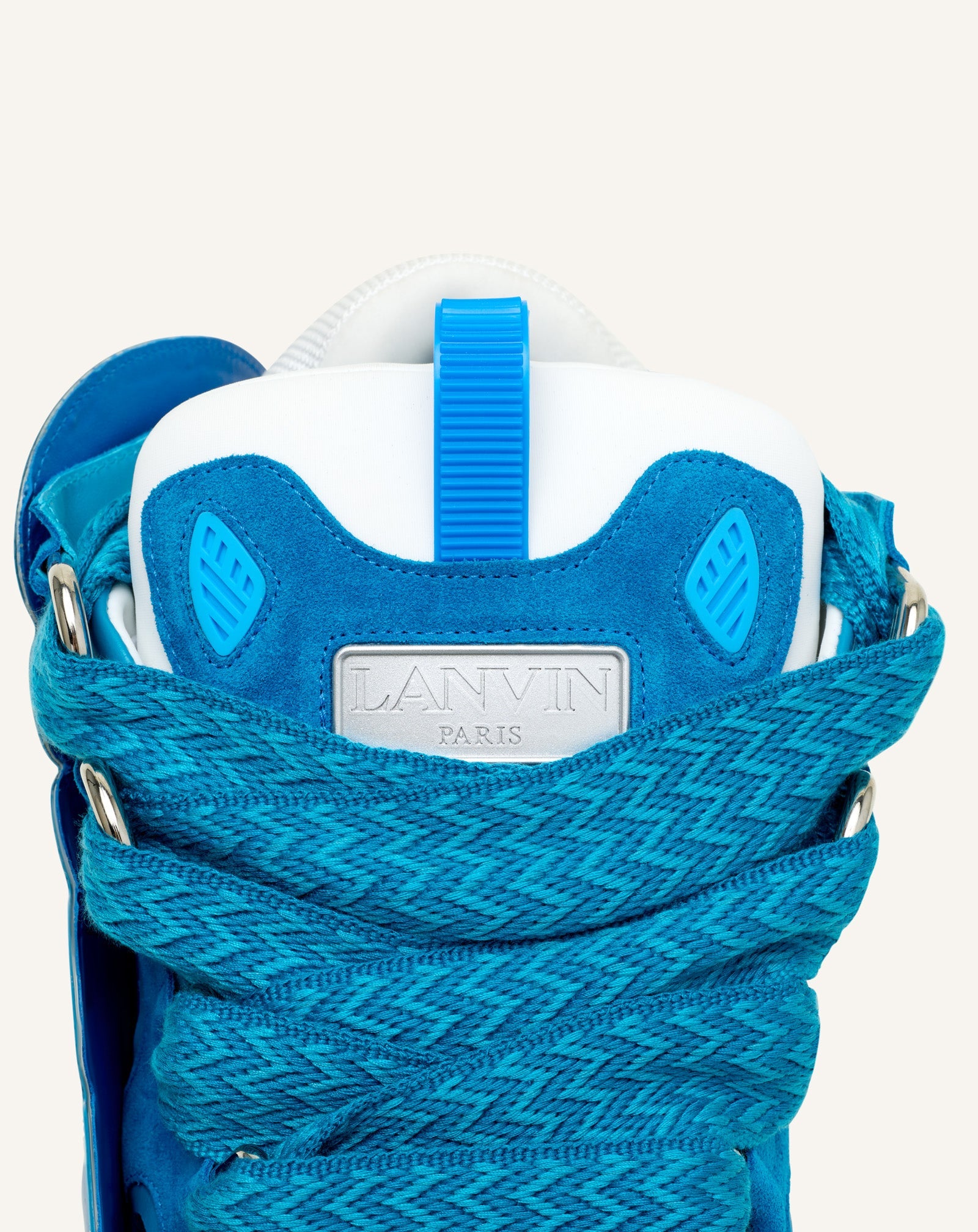 Curb Sneakers En Cuir À Patch Blue