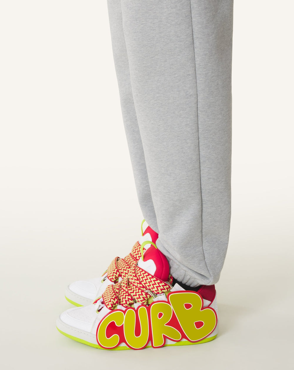 Curb Sneakers En Cuir À Patch Red