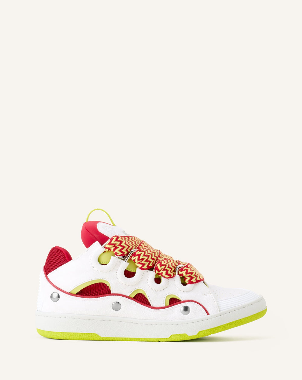 Curb Sneakers En Cuir À Patch Red
