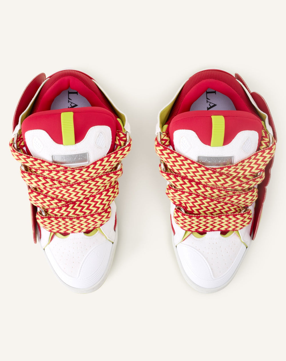 Curb Sneakers En Cuir À Patch Red