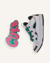 Curb Sneakers En Cuir À Patch Green