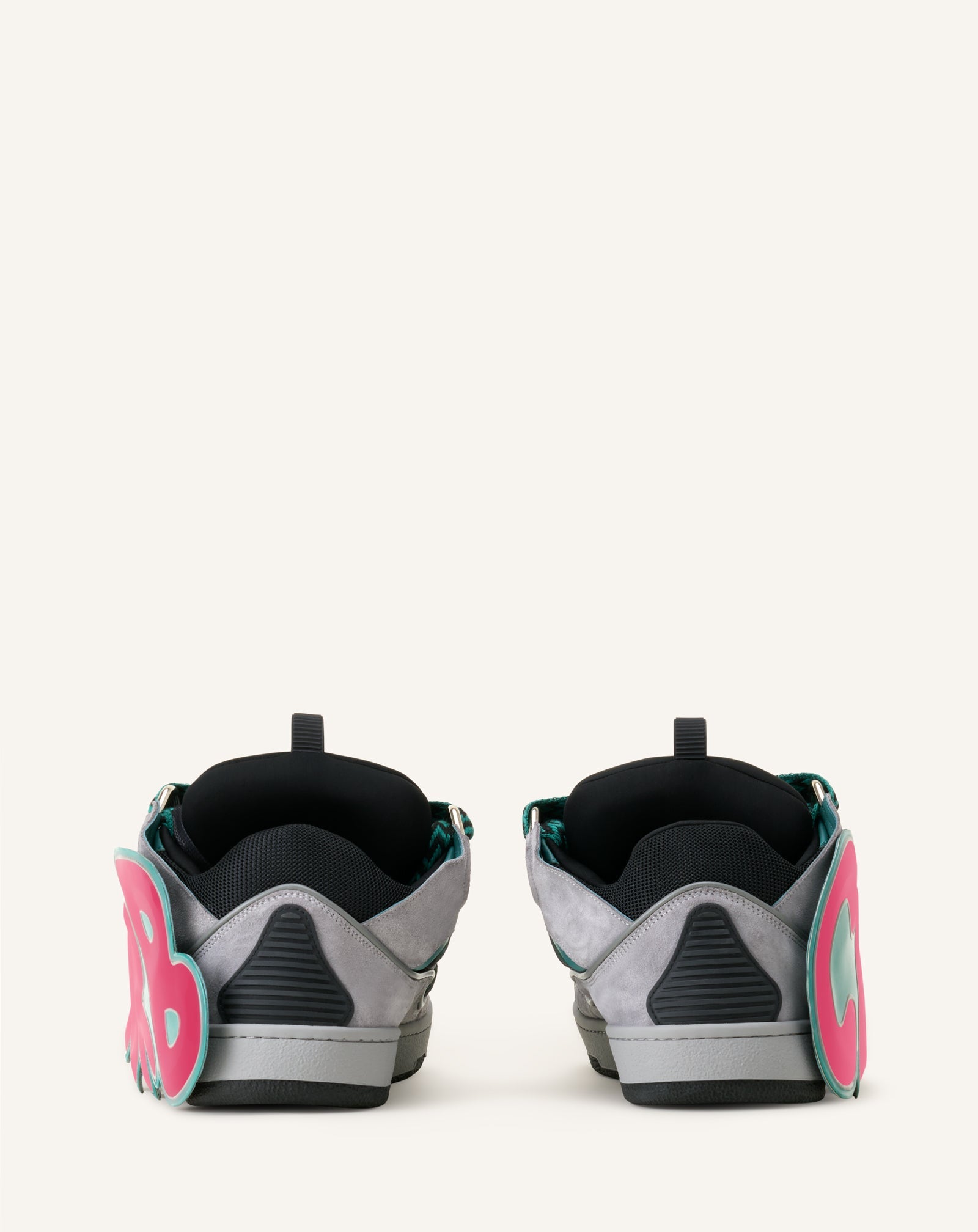 Curb Sneakers En Cuir À Patch Green