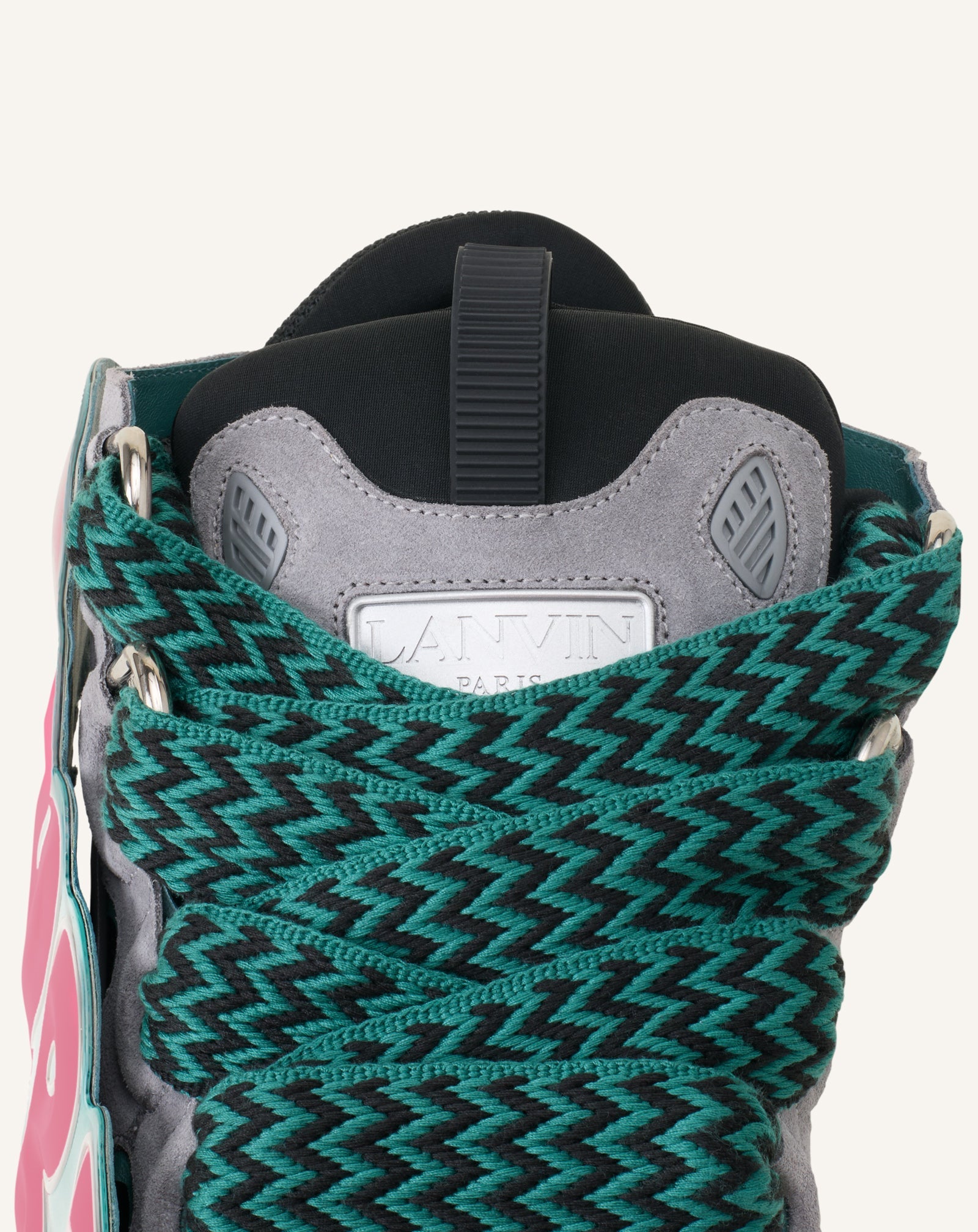 Curb Sneakers En Cuir À Patch Green