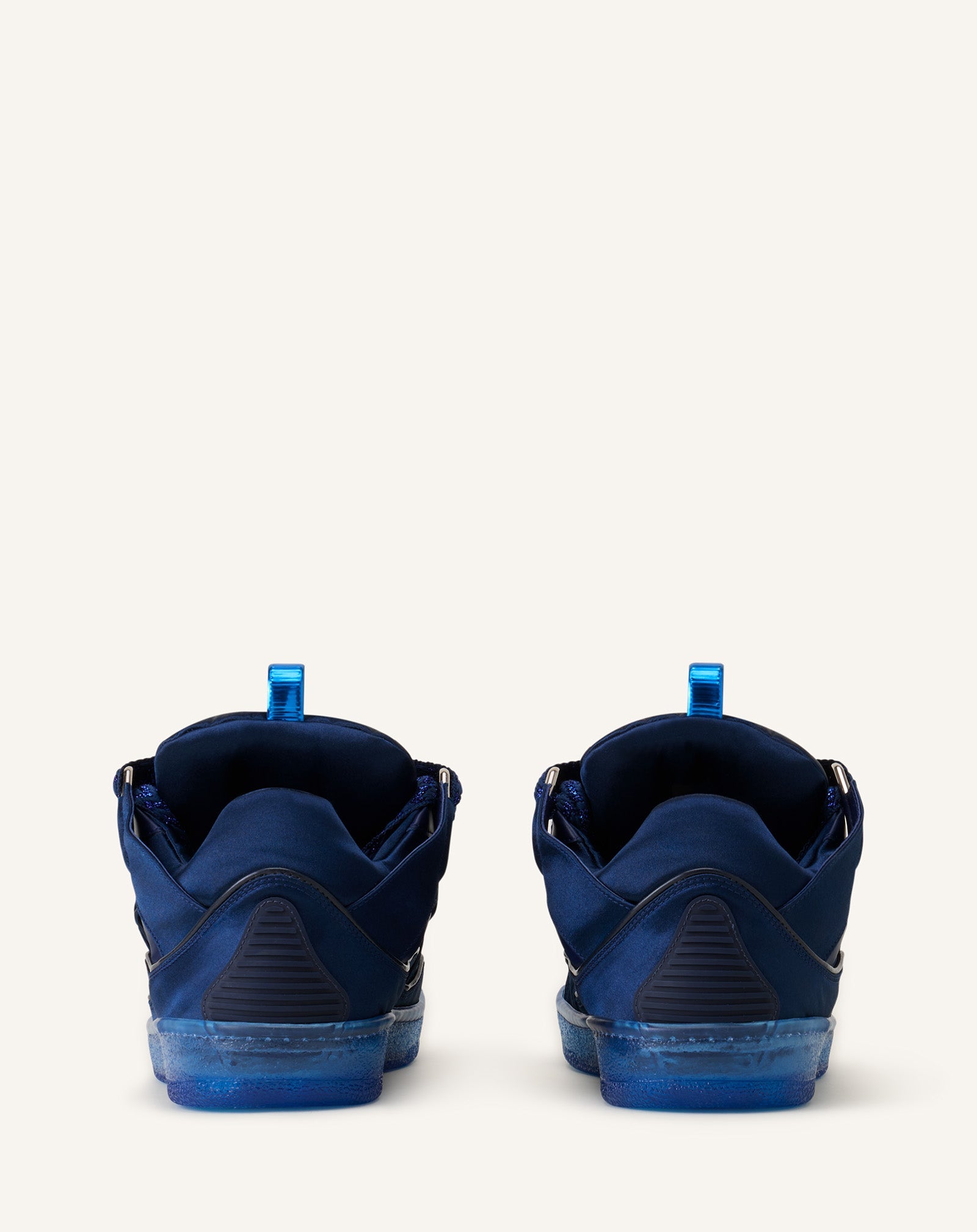 Curb Sneakers En Satin Blue