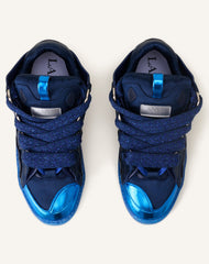 Curb Sneakers En Satin Blue
