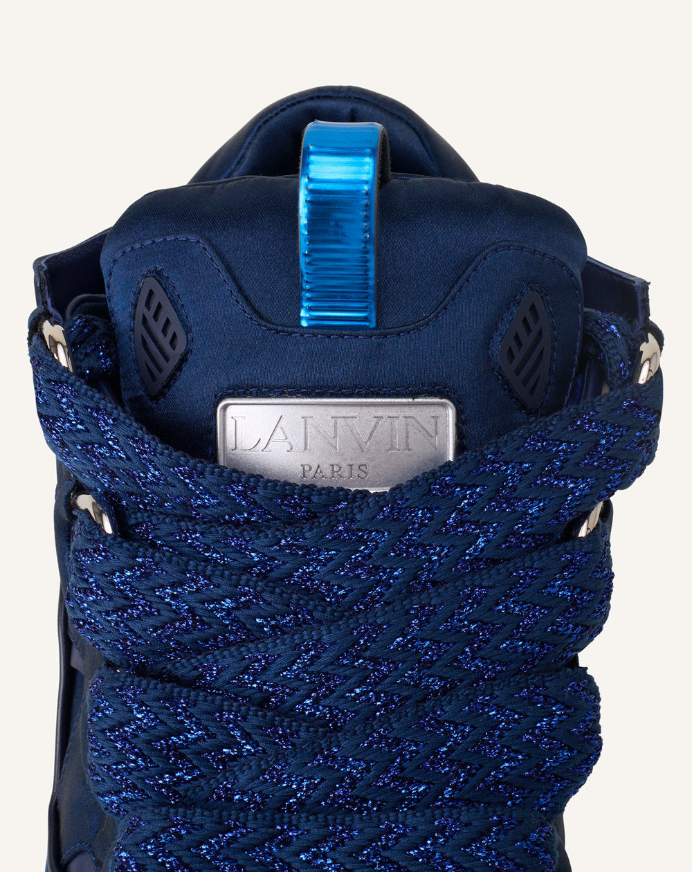 Curb Sneakers En Satin Blue