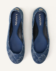 Ballerine Lunar Year En Denim Blue