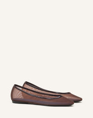 La Ballerine En Mesh Brown