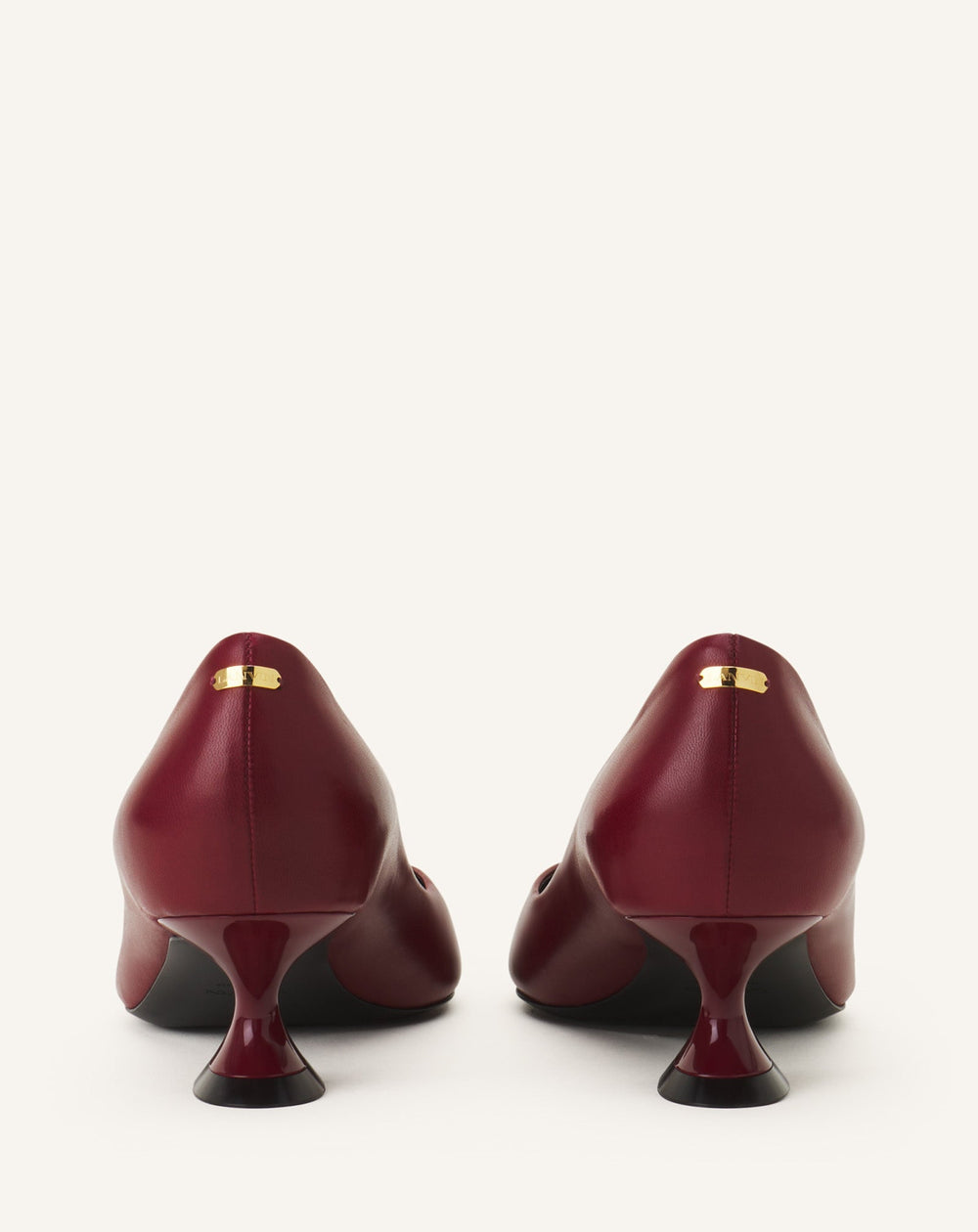 Brown Midnight Step Pump In Leather