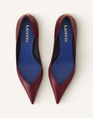 Brown Midnight Step Pump In Leather