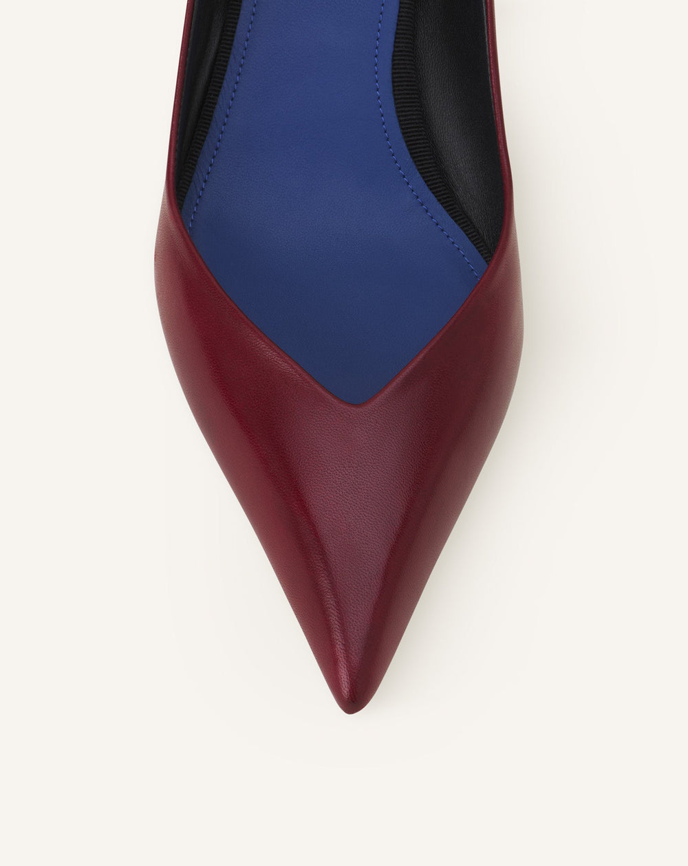 Brown Midnight Step Pump In Leather