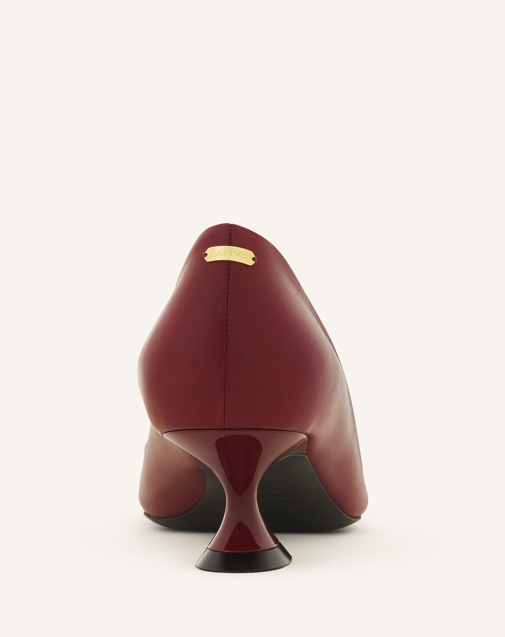 Brown Midnight Step Pump In Leather
