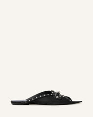 Mule Plate Pointue A Studs Black