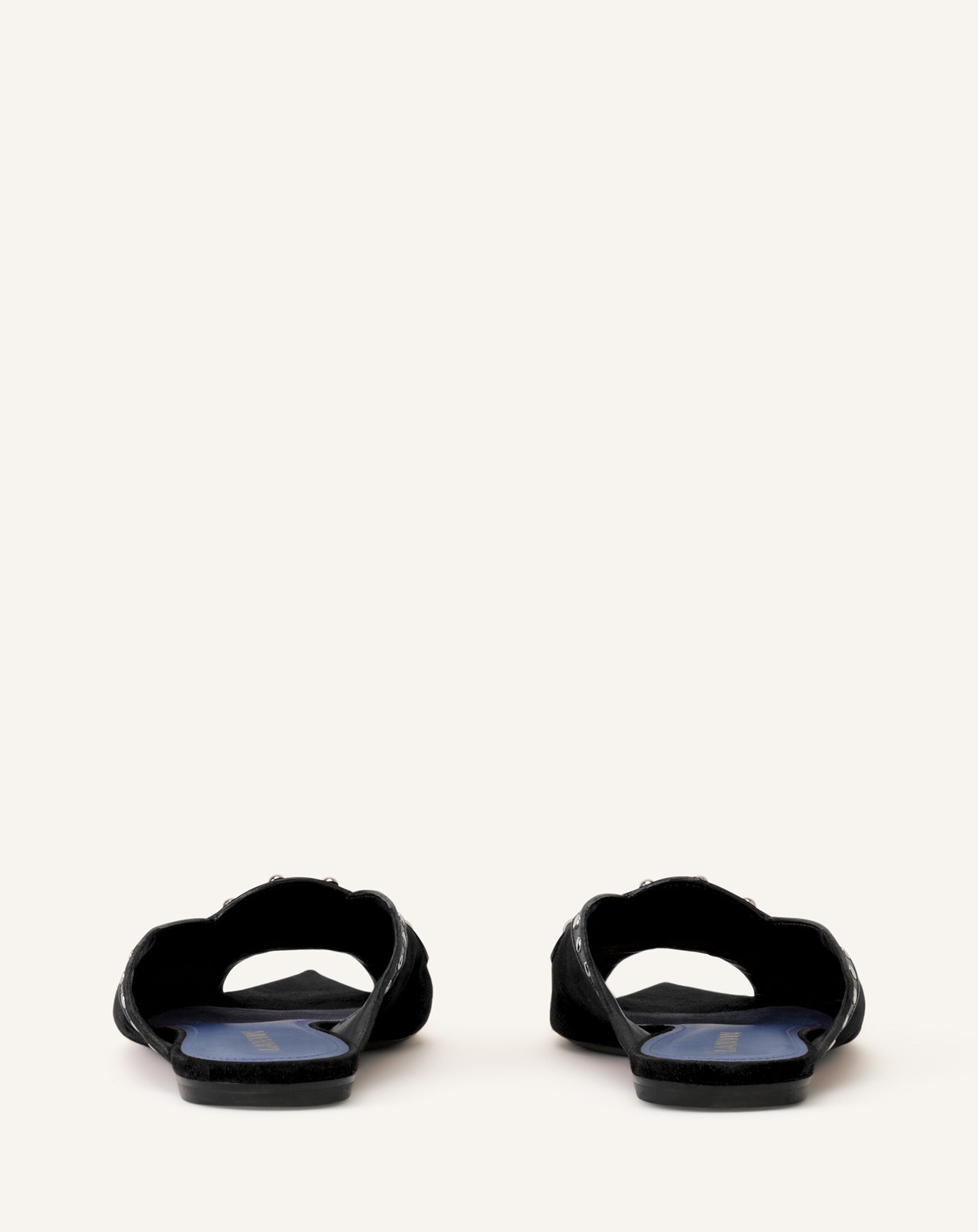 Mule Plate Pointue A Studs Black