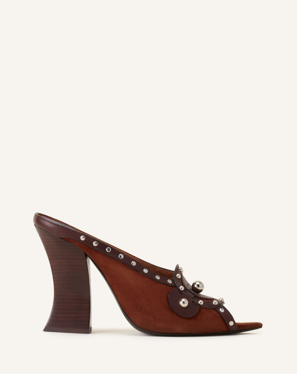 Mule A Clous 100mm Brown