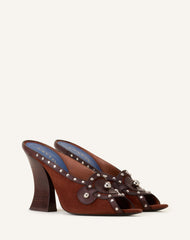 Mule A Clous 100mm Brown