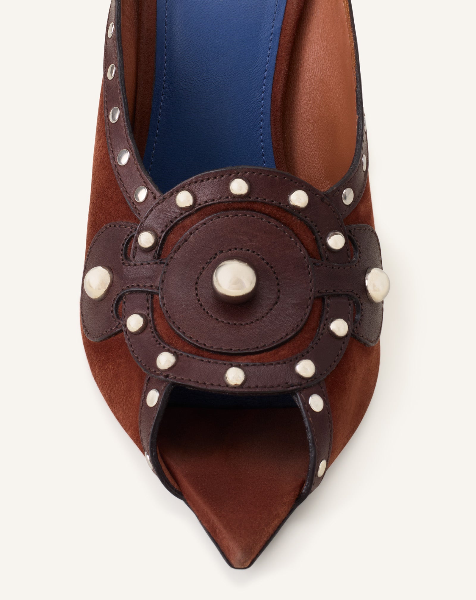Mule A Clous 100mm Brown