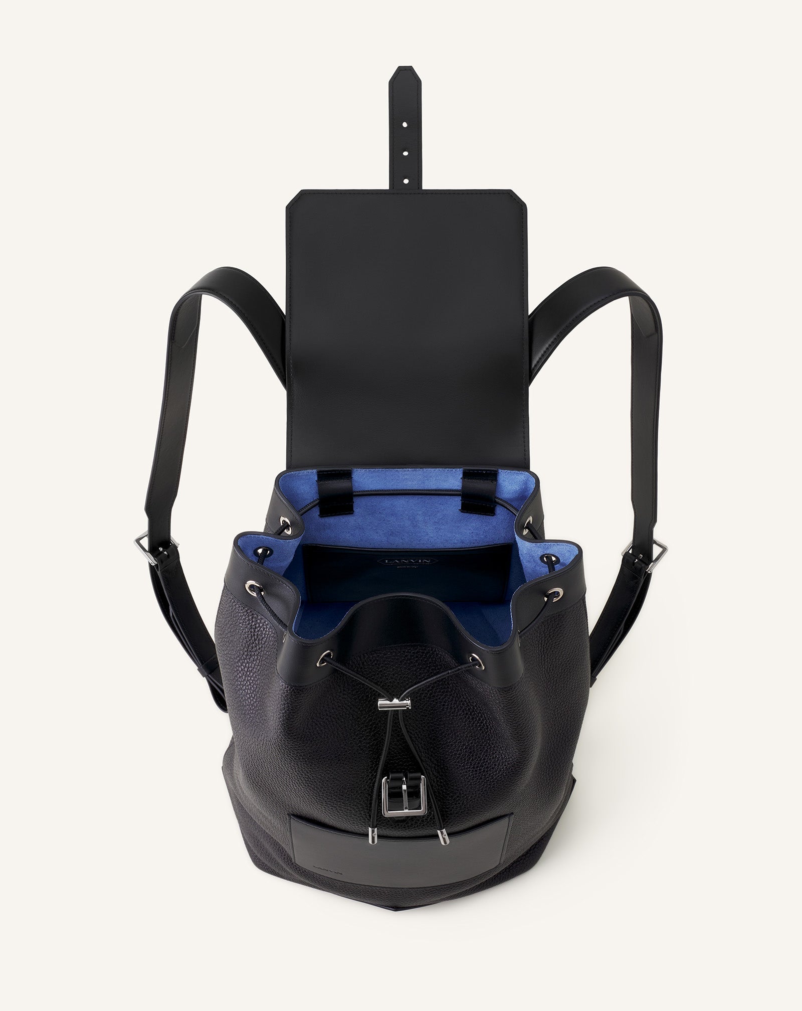 Sac À Dos Zaino En Cuir Black