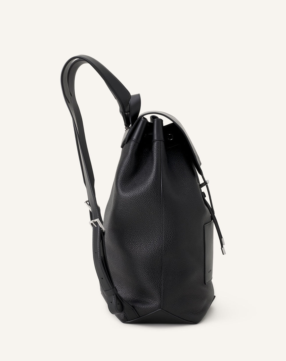 Sac À Dos Zaino En Cuir Black