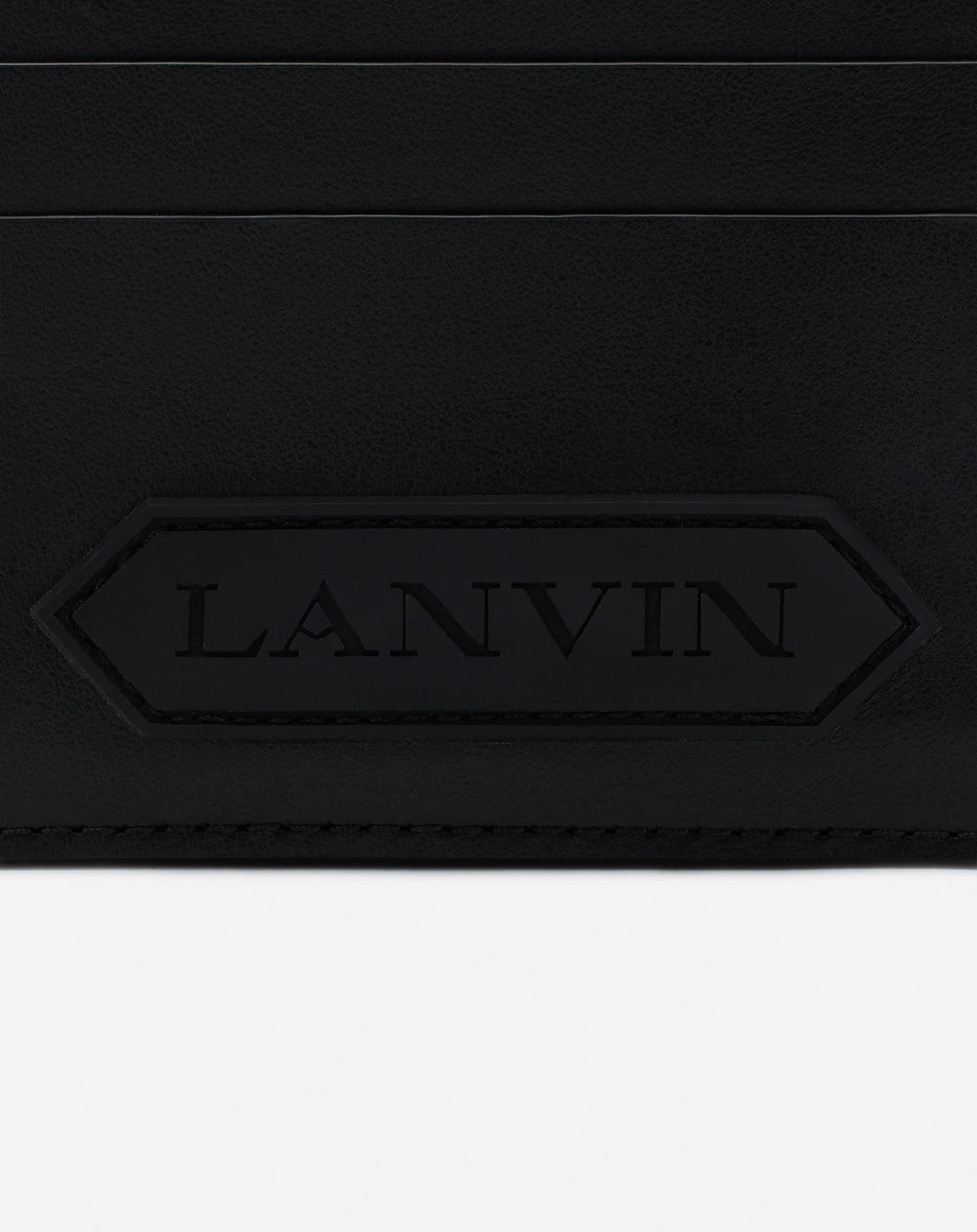 Black Lanvin Signature Leather Cardholder