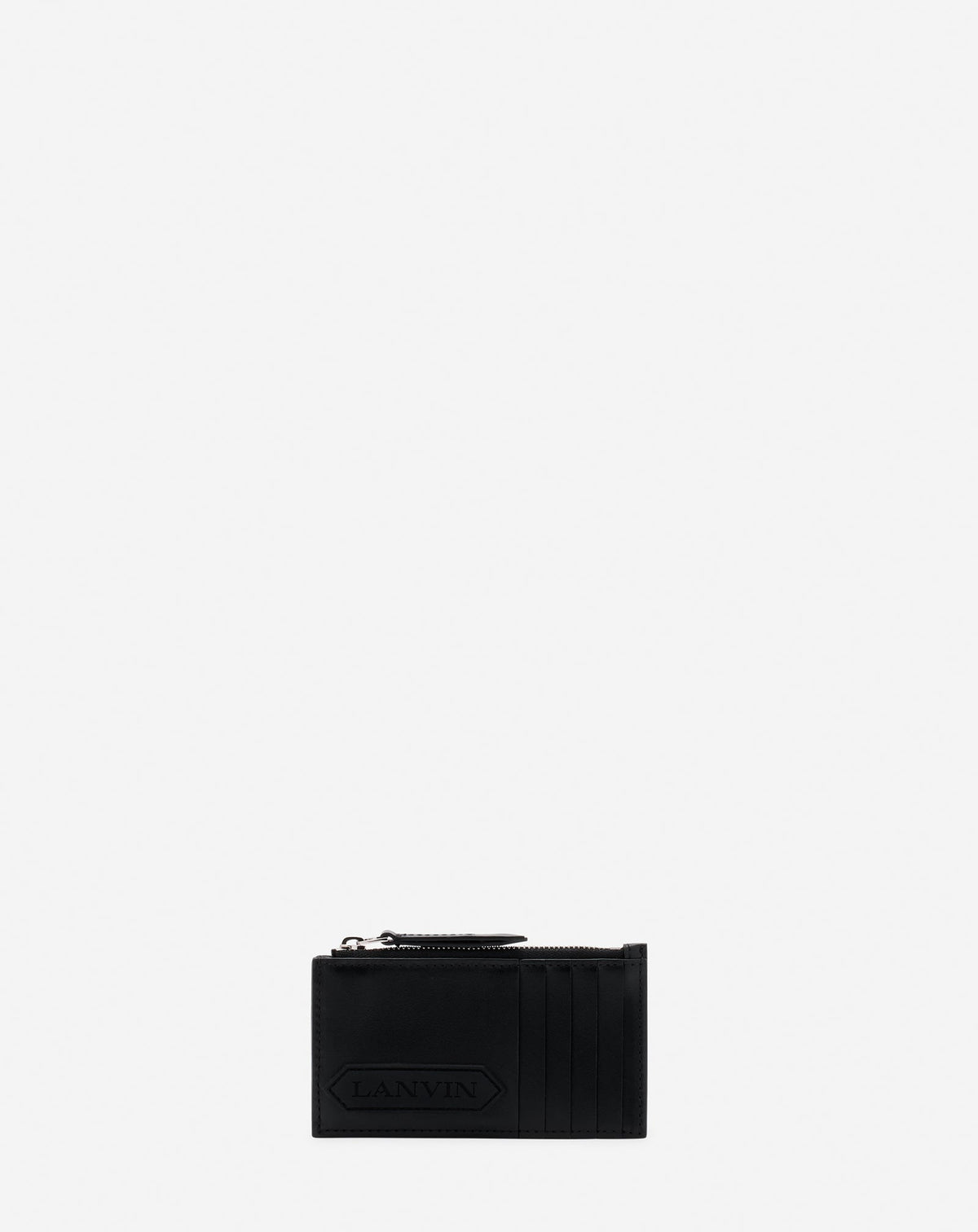 Black Lanvin Signature Leather Cardholder