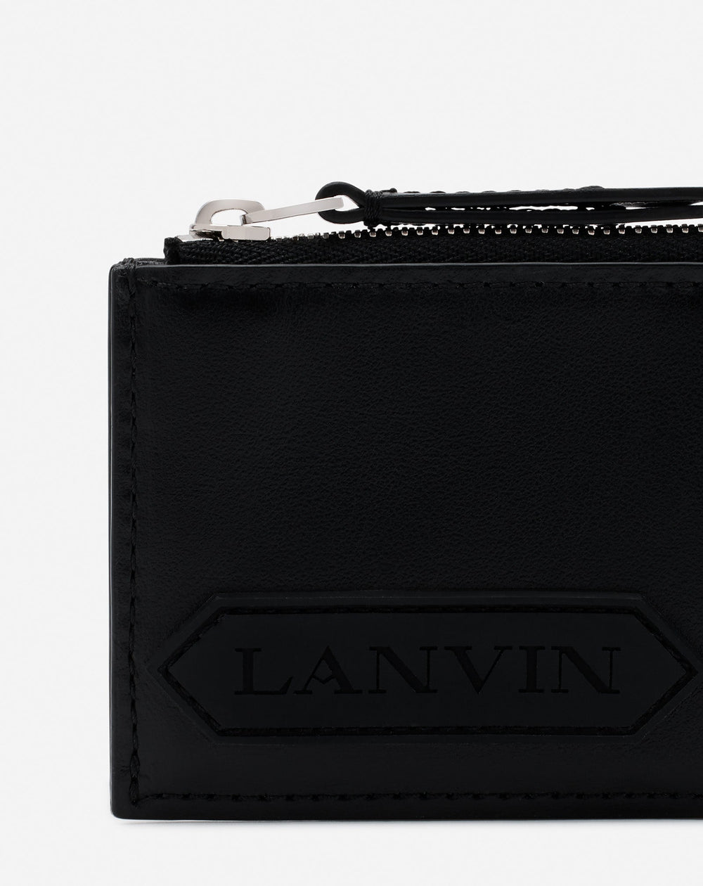 Black Lanvin Signature Leather Cardholder