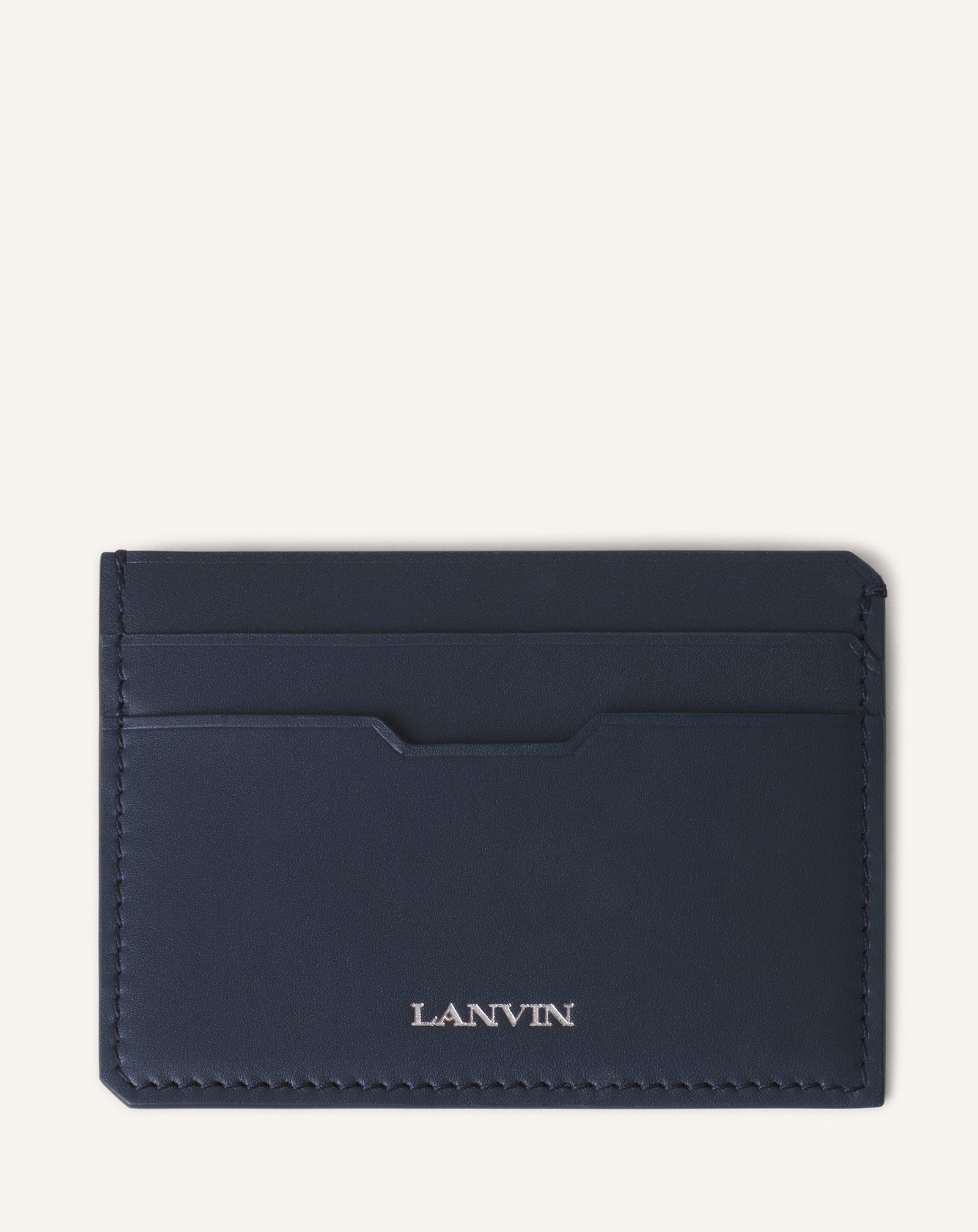 Blue Compagnon Leather Cardholder