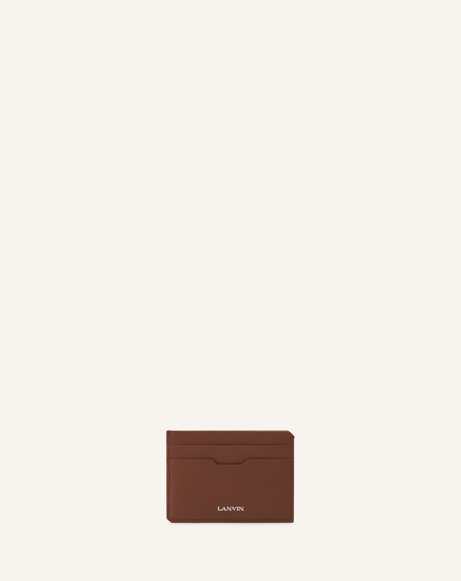 Brown Compagnon Leather Cardholder