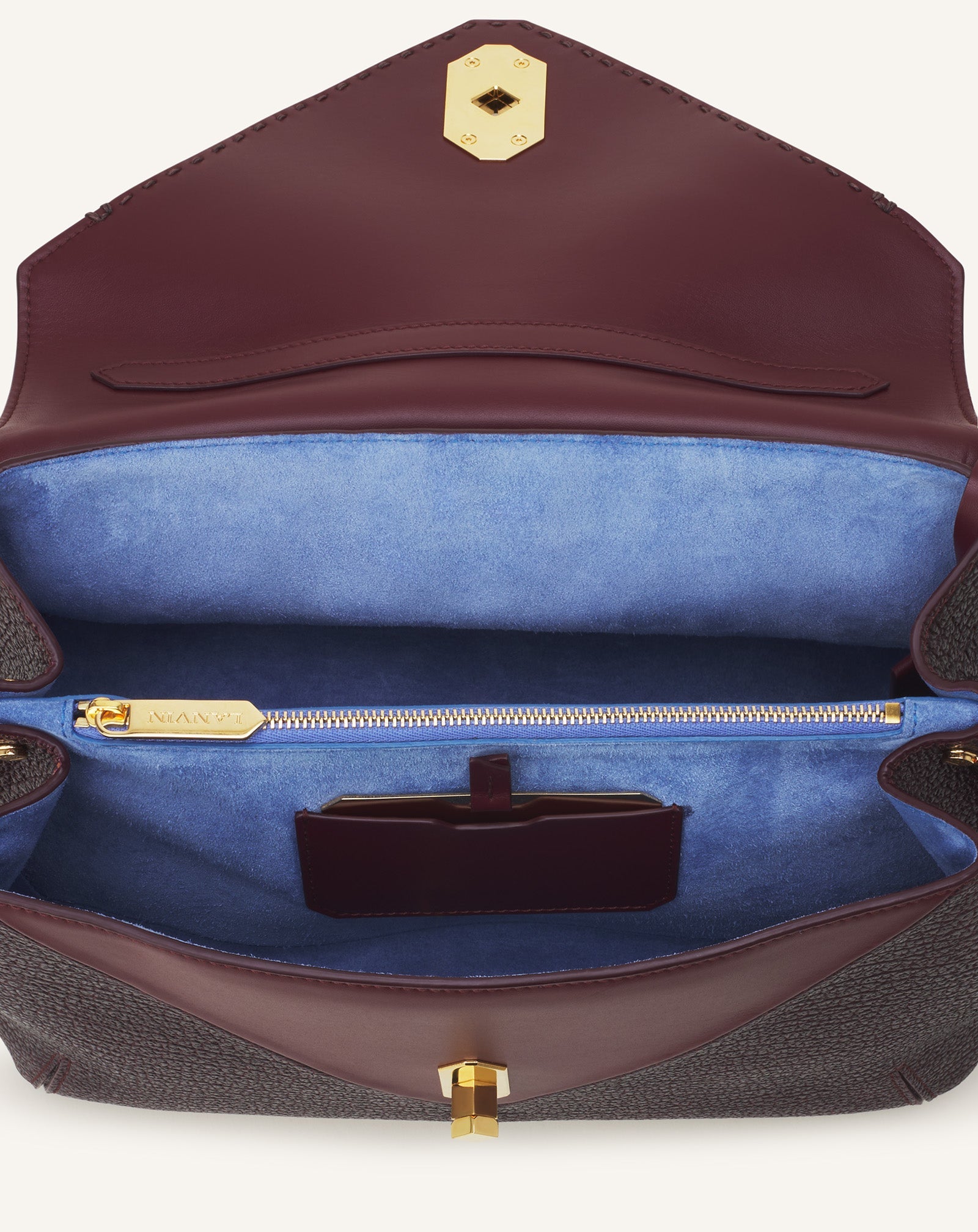 Brown Le Confident By Lanvin Leather Bag