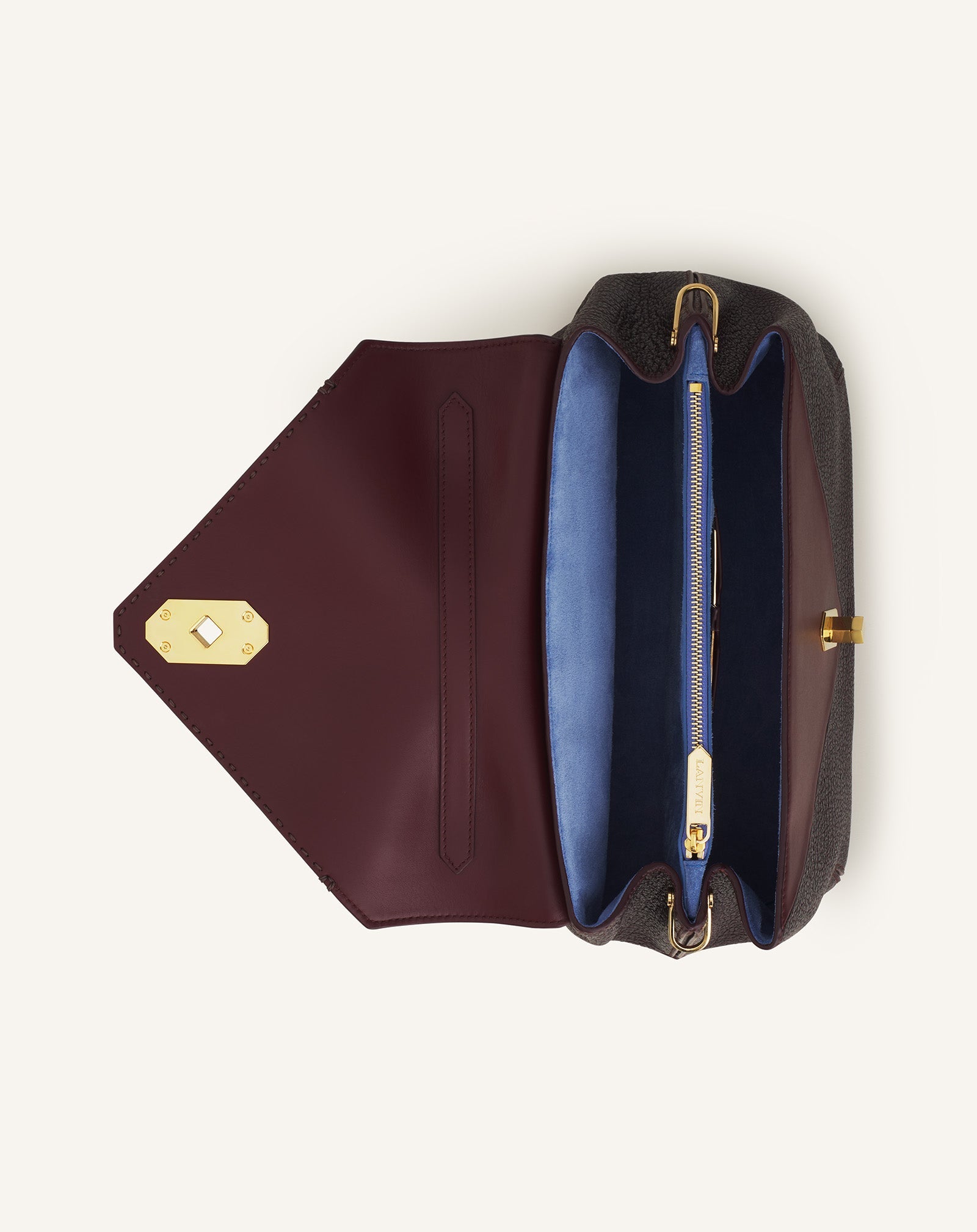 Brown Le Confident By Lanvin Leather Bag