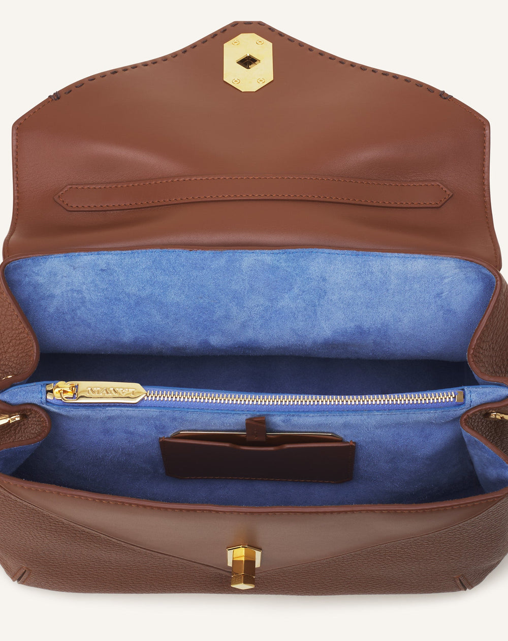 Brown Le Confident By Lanvin Leather Bag