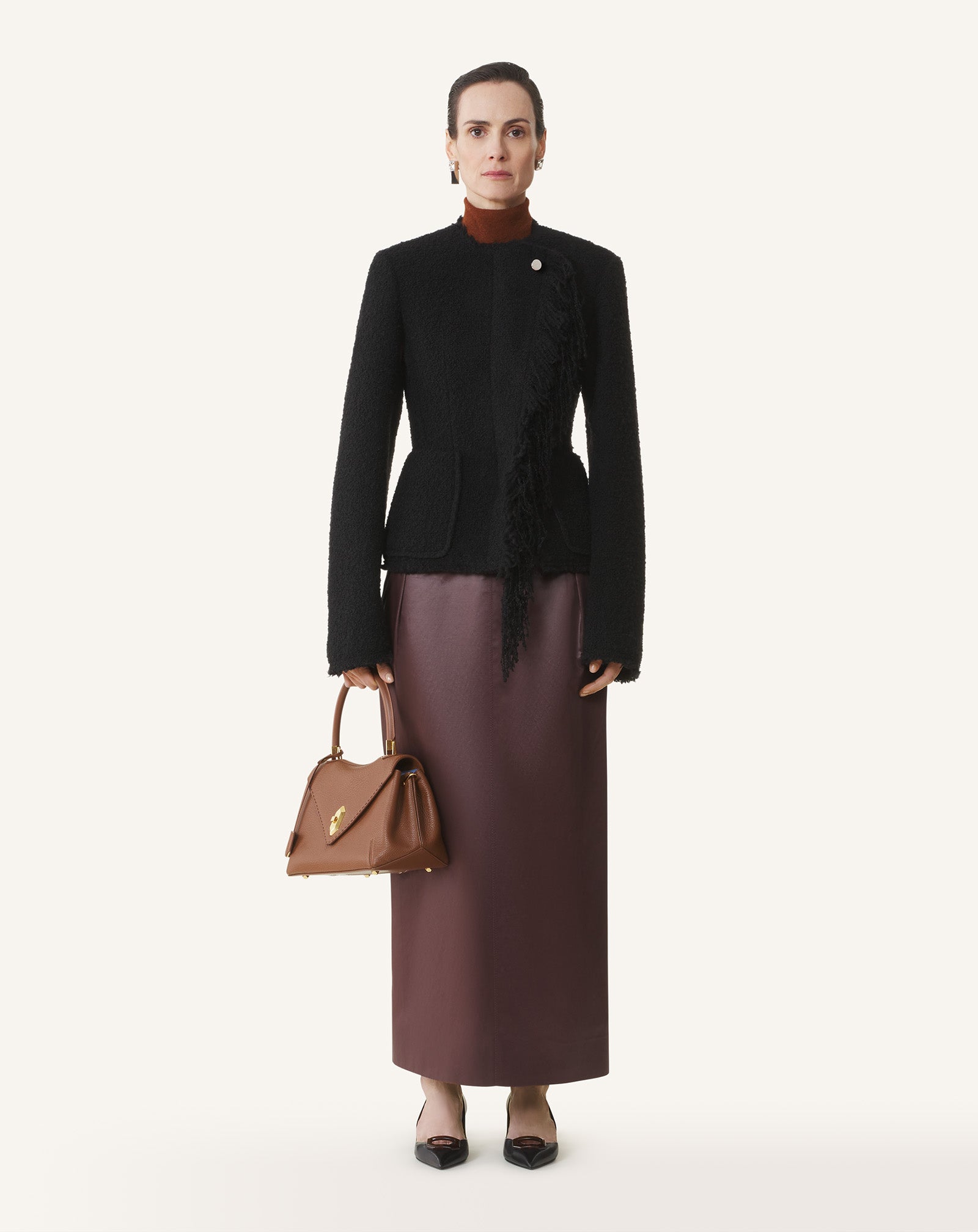 Brown Le Confident By Lanvin Leather Bag