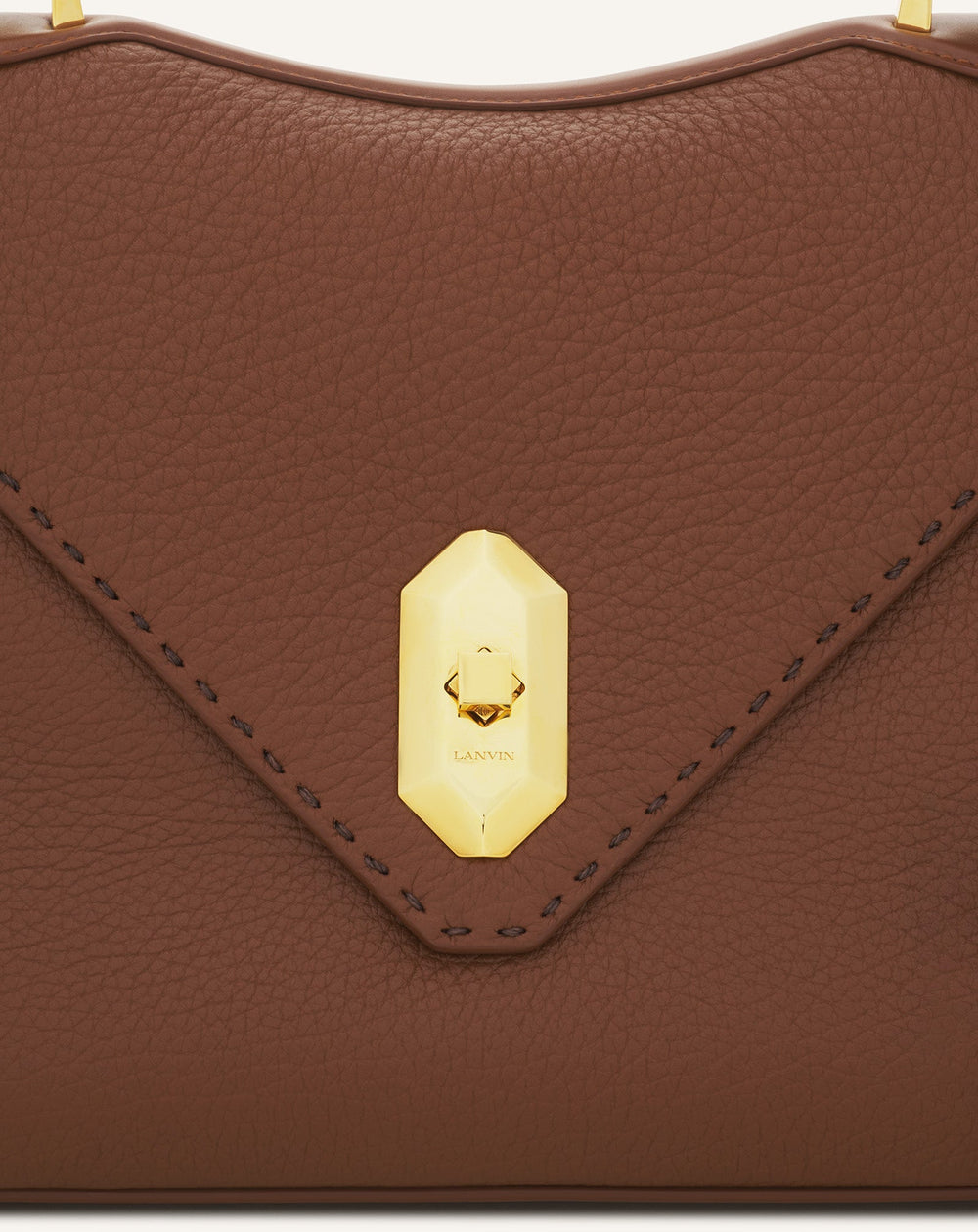 Brown Le Confident By Lanvin Leather Bag