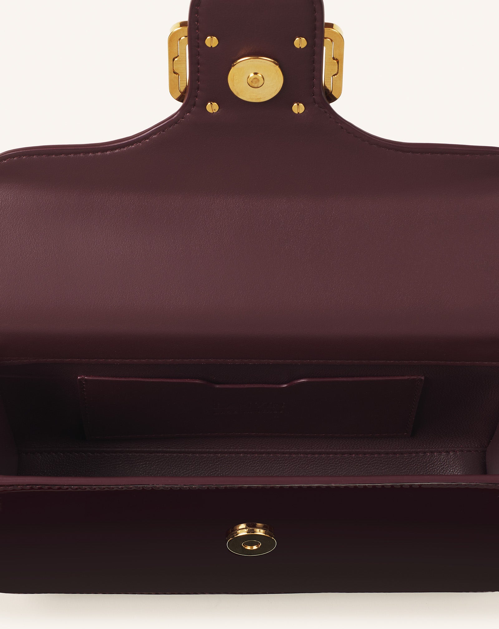 Brown Pencil Cat Nano Patent Leather Bag