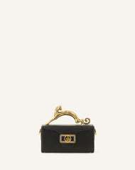 Black Nano Pencil Cat Leather Bag