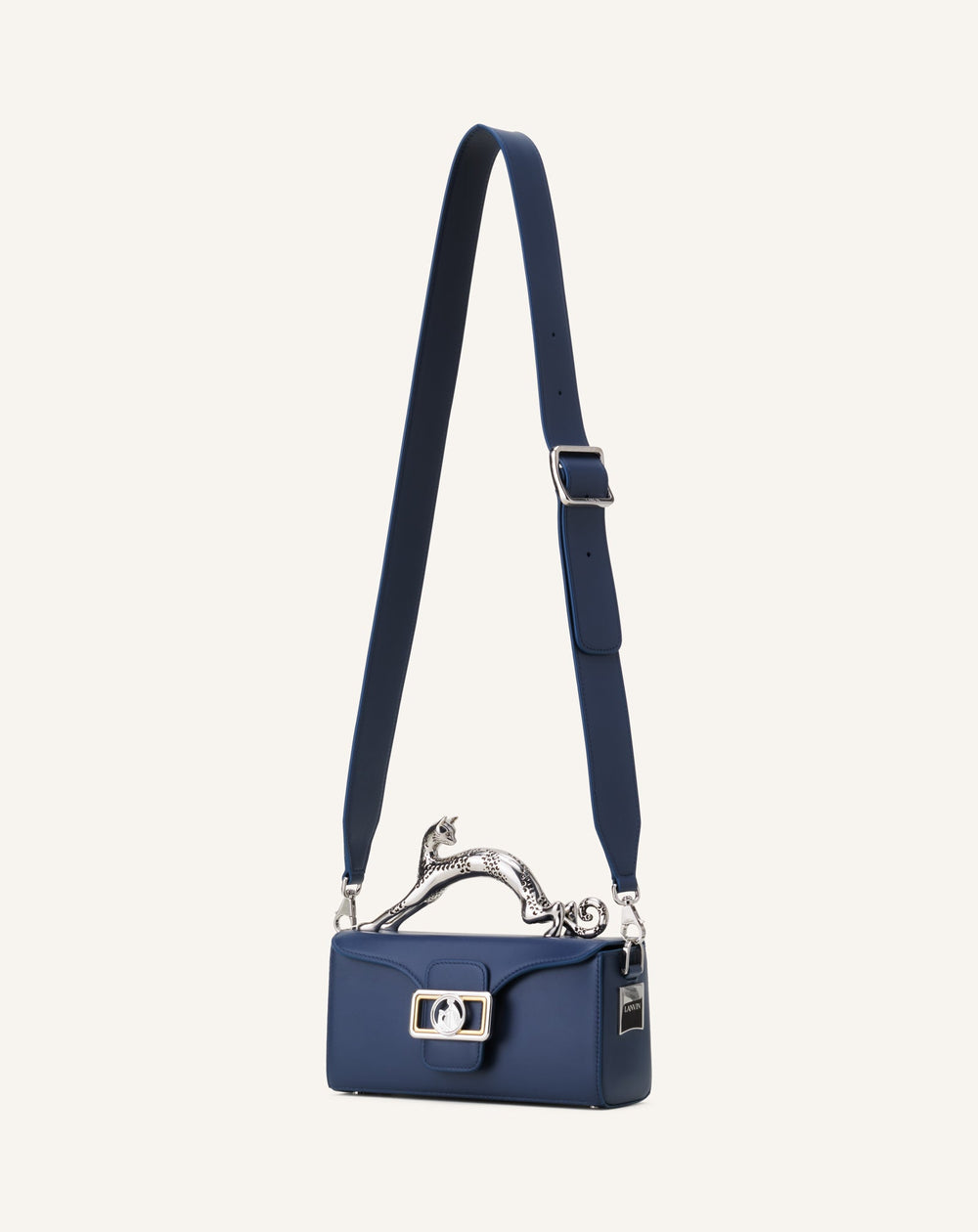 Blue Nano Pencil Cat Leather Bag