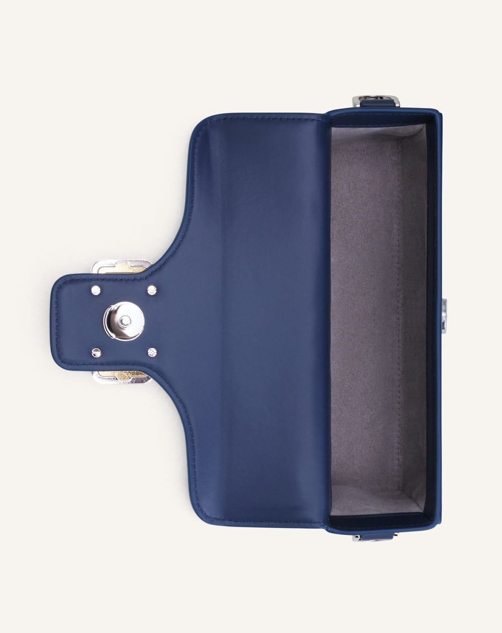 Blue Nano Pencil Cat Leather Bag