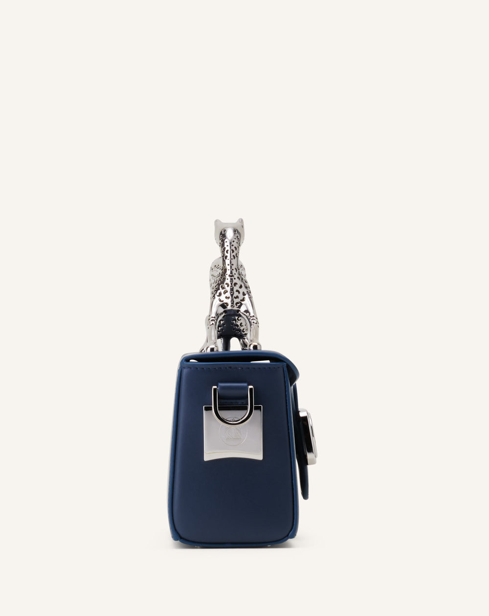 Blue Nano Pencil Cat Leather Bag